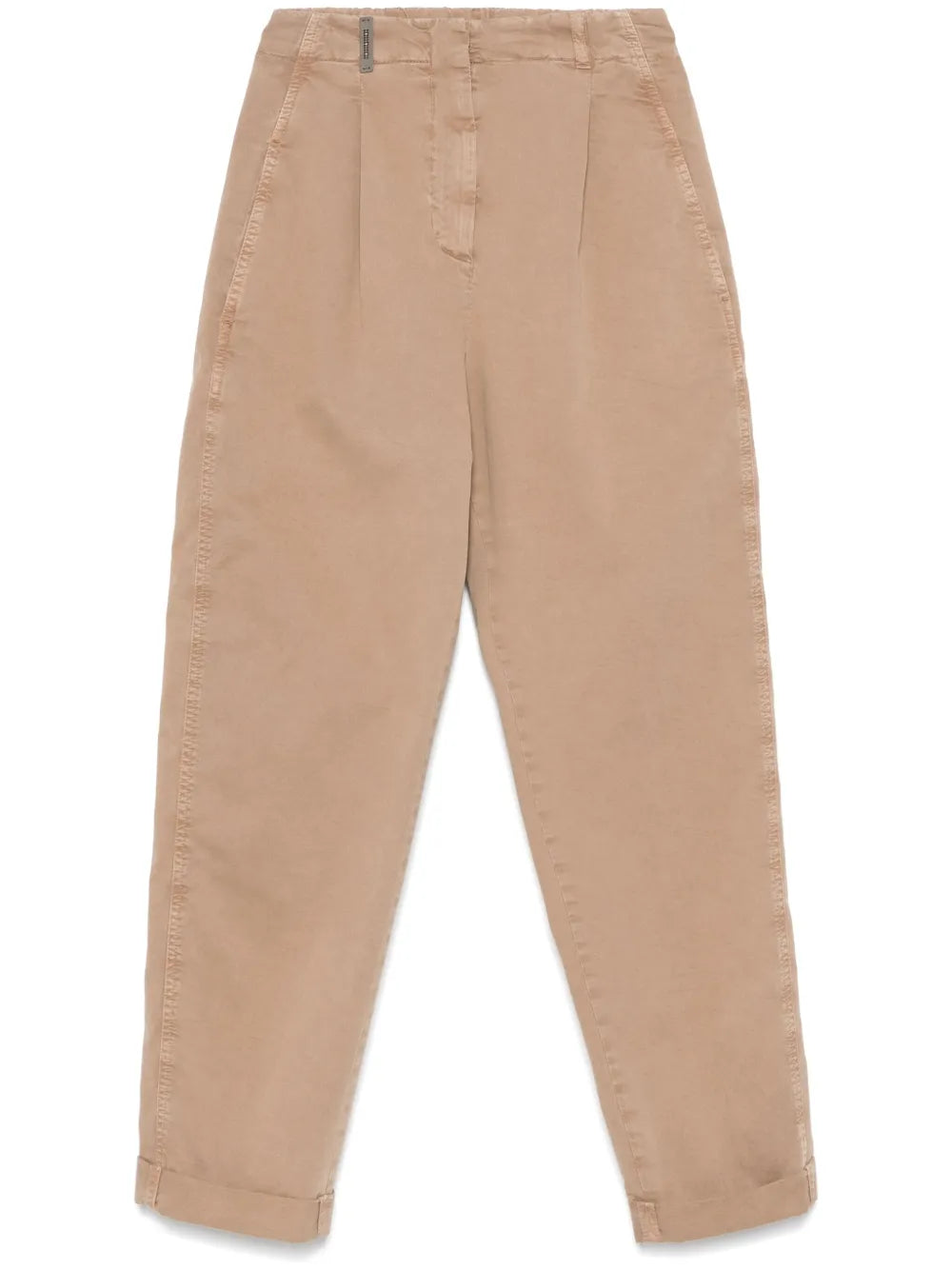 Garment-Dyed Gabardine Trousers