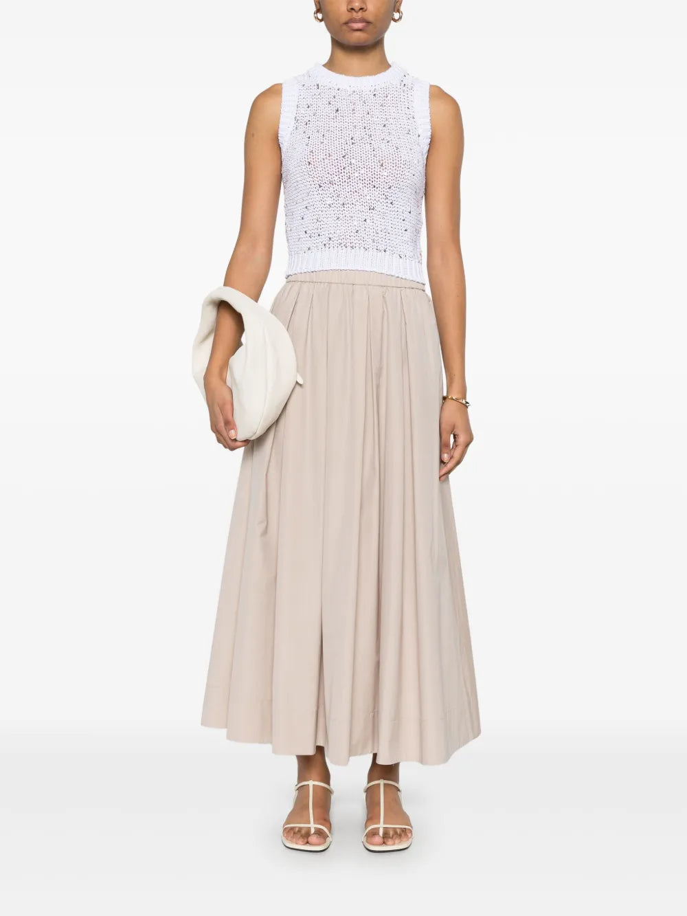 Sequined Cotton Top