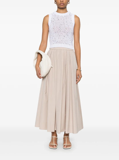 Sequined Cotton Top