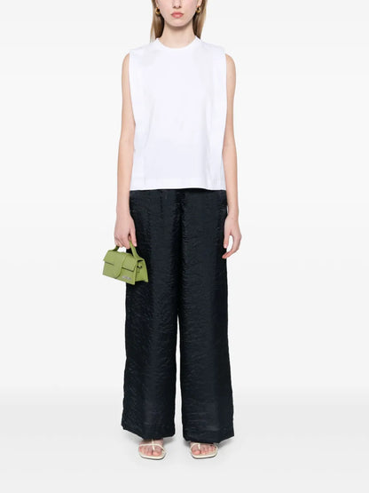 Crinkle-Effect Trousers