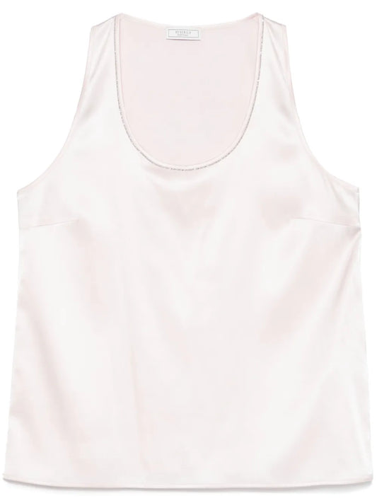 Bead-Embellished Tank Top