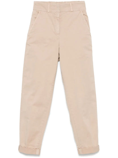 Gabardine-Weave Trousers
