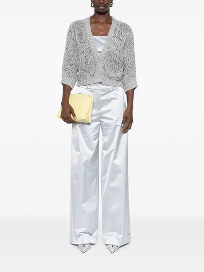 Sequin-Embellished Cardigan