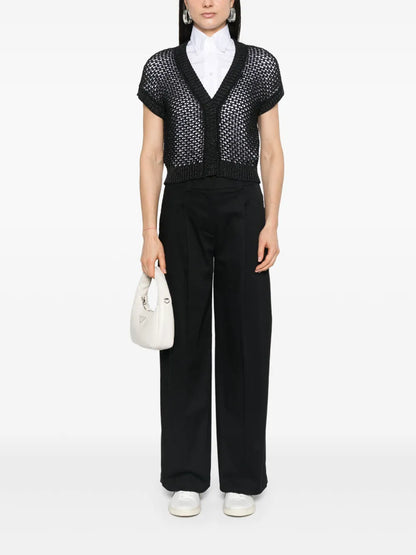 Gabardine-Weave Trousers
