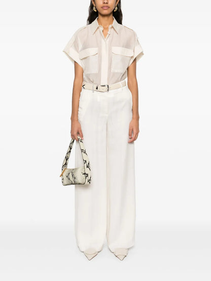 Ball Chain-Detailed Shirt