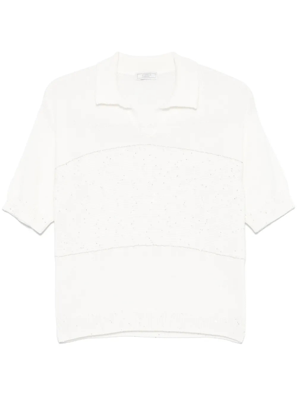 Sequin-Embellished Knitted T-Shirt