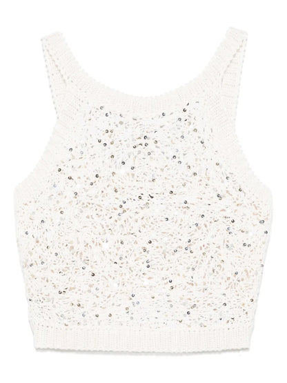 Sequin-Embellished Top