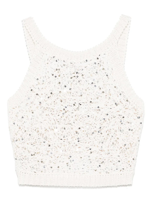 Sequin-Embellished Top