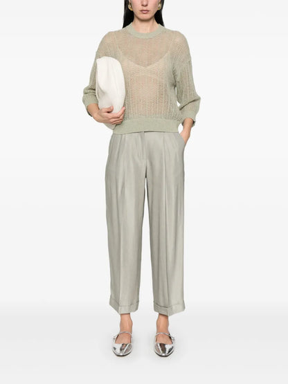 Lurex Tricot-Knit Sweater