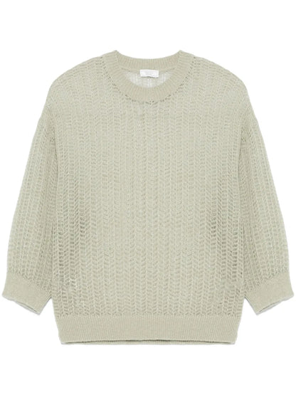 Lurex Tricot-Knit Sweater