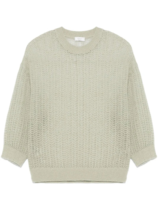Lurex Tricot-Knit Sweater
