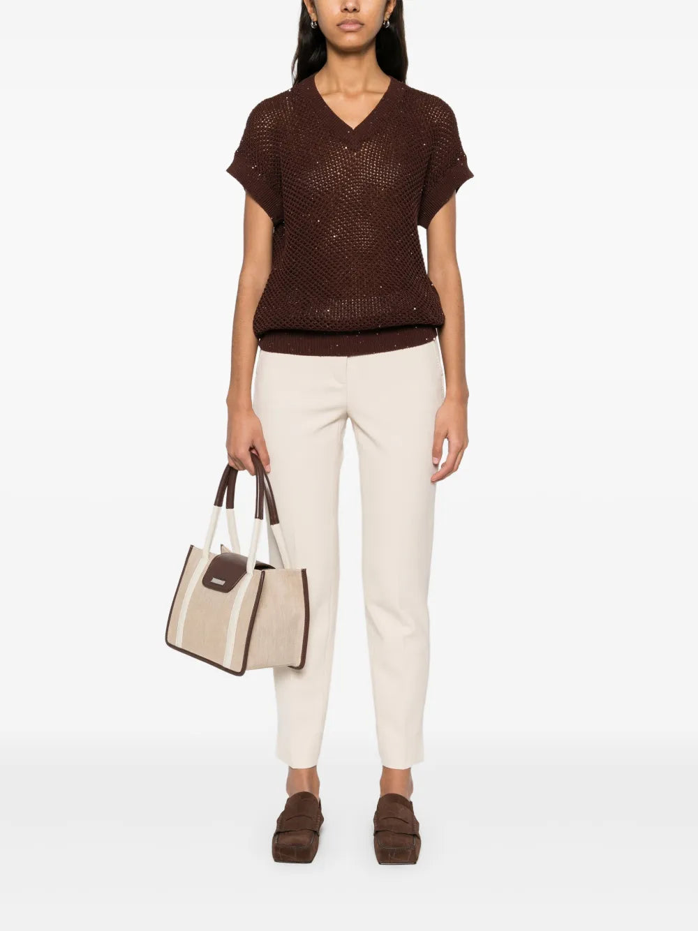 Pressed-Crease Tapered-Leg Trousers