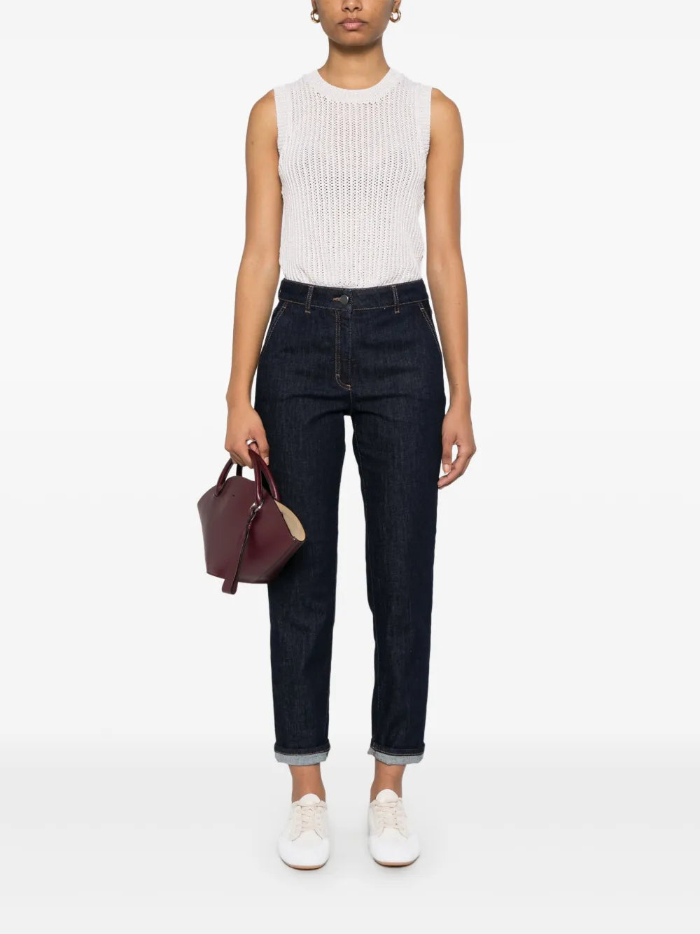 Tapered-Leg Jeans