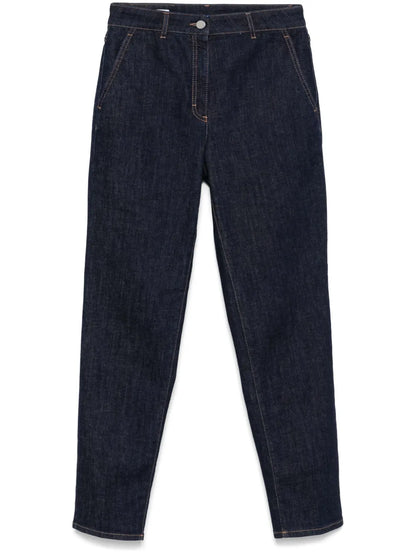 Tapered-Leg Jeans