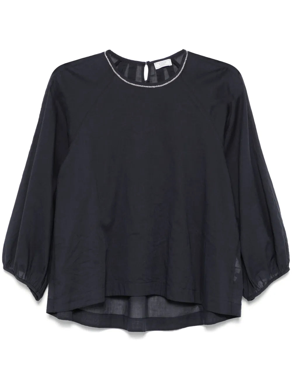 Crew-Neck Blouse