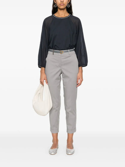 Crew-Neck Blouse