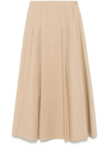 Pleated Maxi Skirt