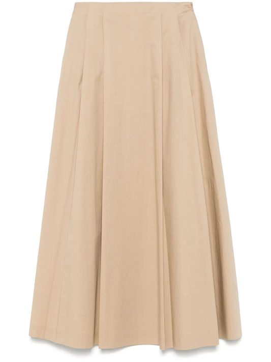 Pleated Maxi Skirt