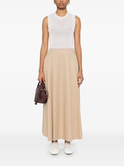 Pleated Maxi Skirt