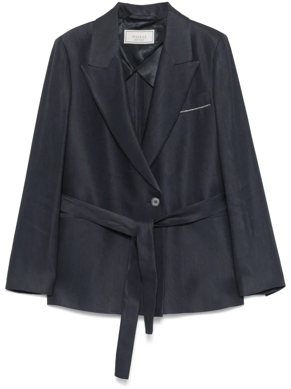Gabardine Belted Blazer