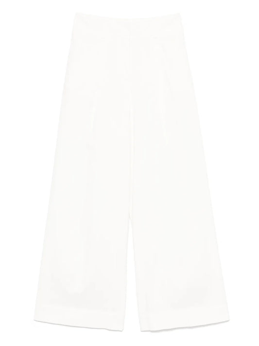 Garment-Dyed Gabardine Trousers