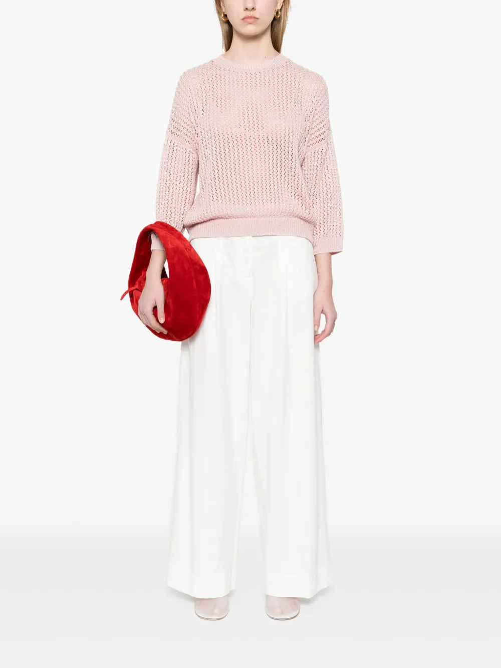 Garment-Dyed Gabardine Trousers