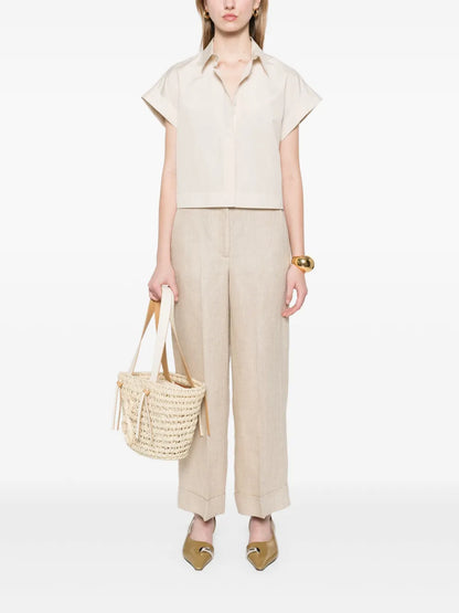 Straight-Leg Trousers