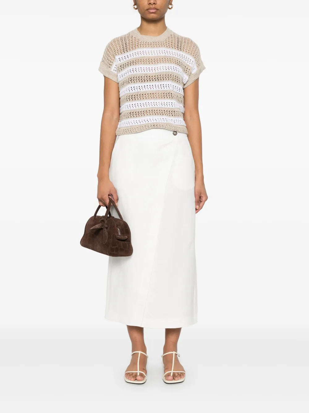 Wrap Midi Skirt
