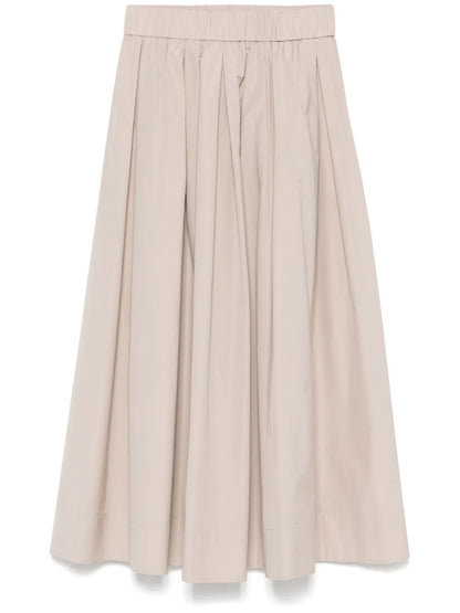 Pleated Midi Skirt