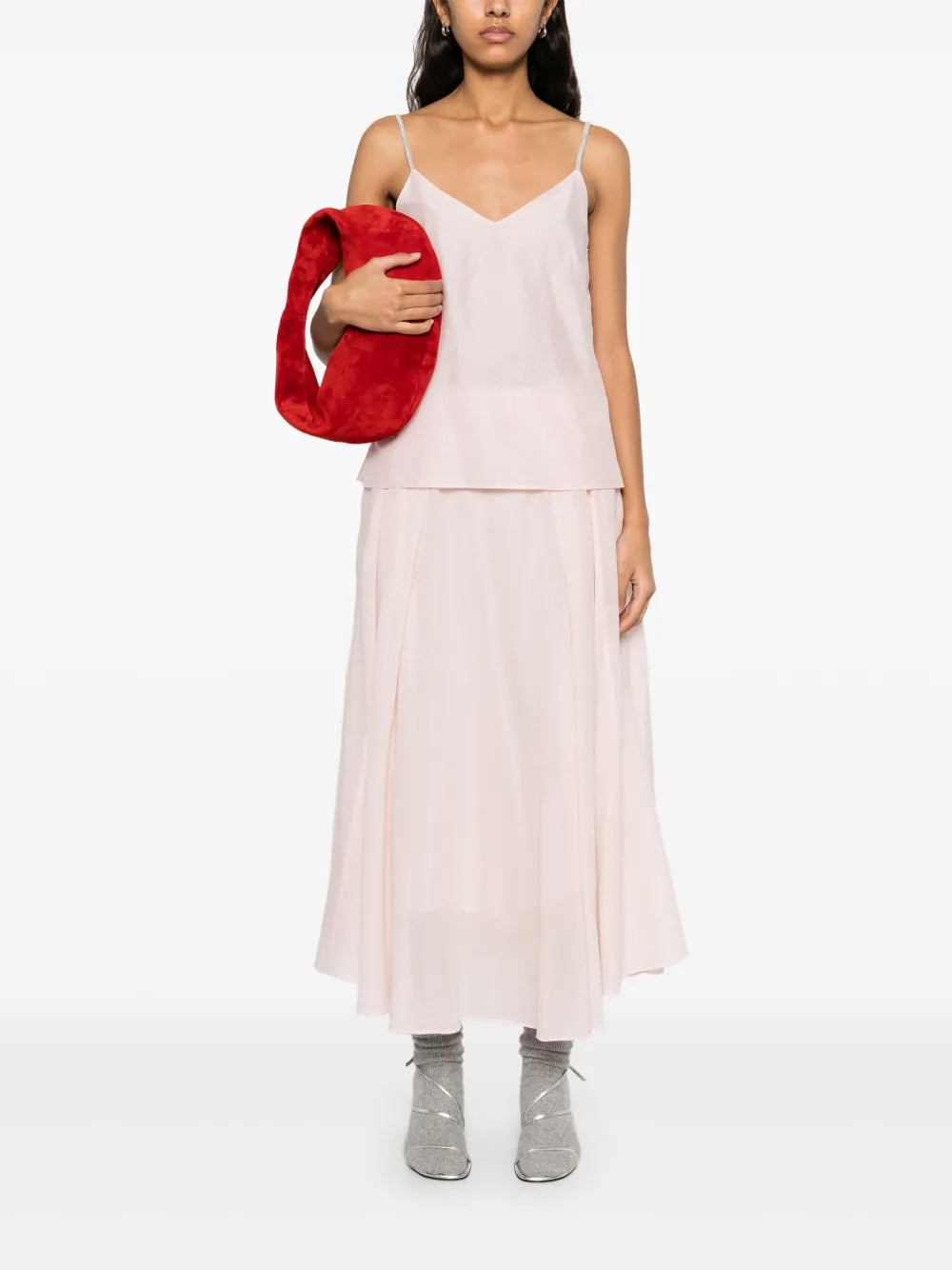 Cotton Midi Skirt