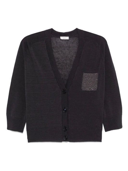Bead-Embellished Cardigan