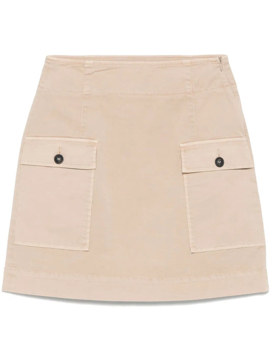 Twill Mini Skirt
