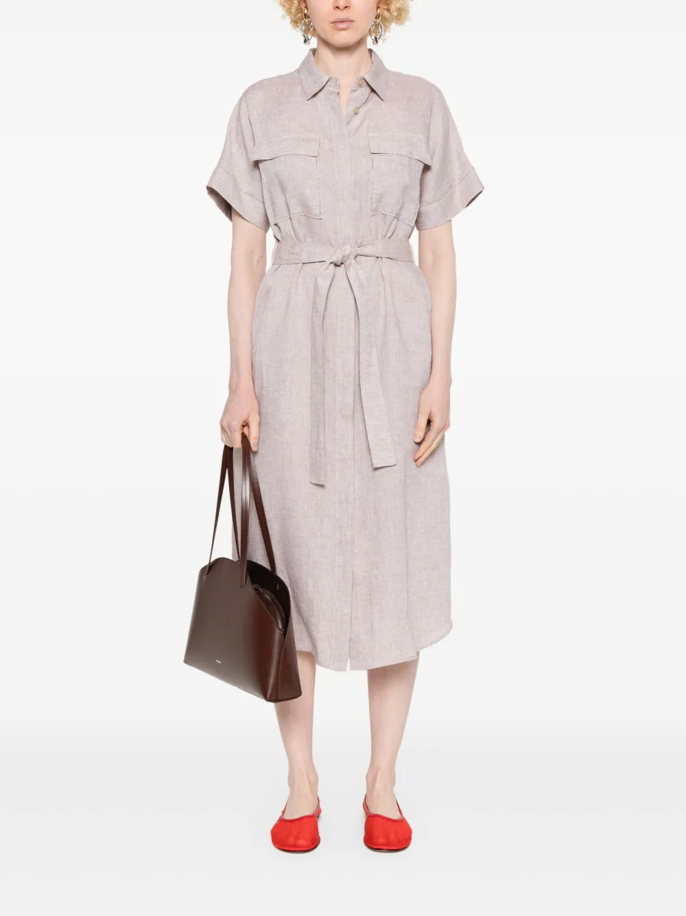 Linen Midi Dress