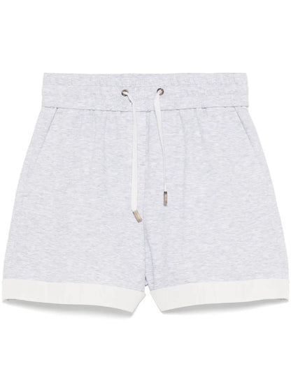 Mélange-Effect Shorts