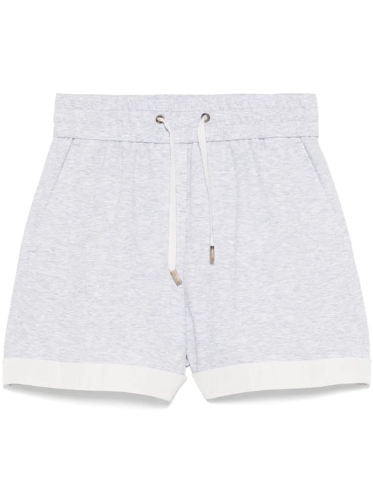 Mélange-Effect Shorts