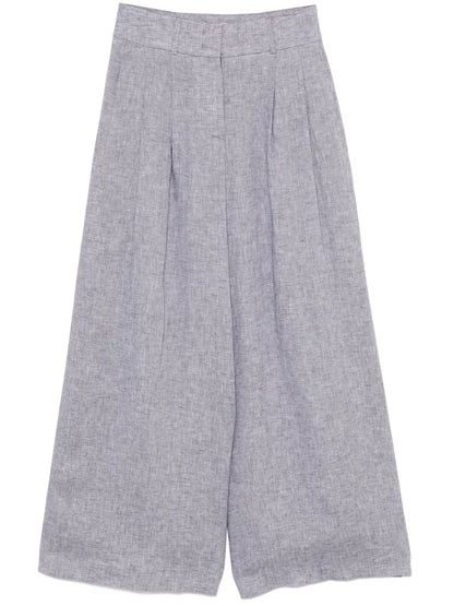 Pleated Palazzo Trousers