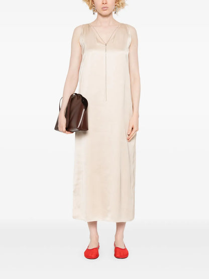 Monili-Chain Detailed Midi Dress