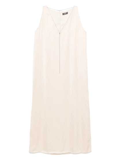 Monili-Chain Detailed Midi Dress