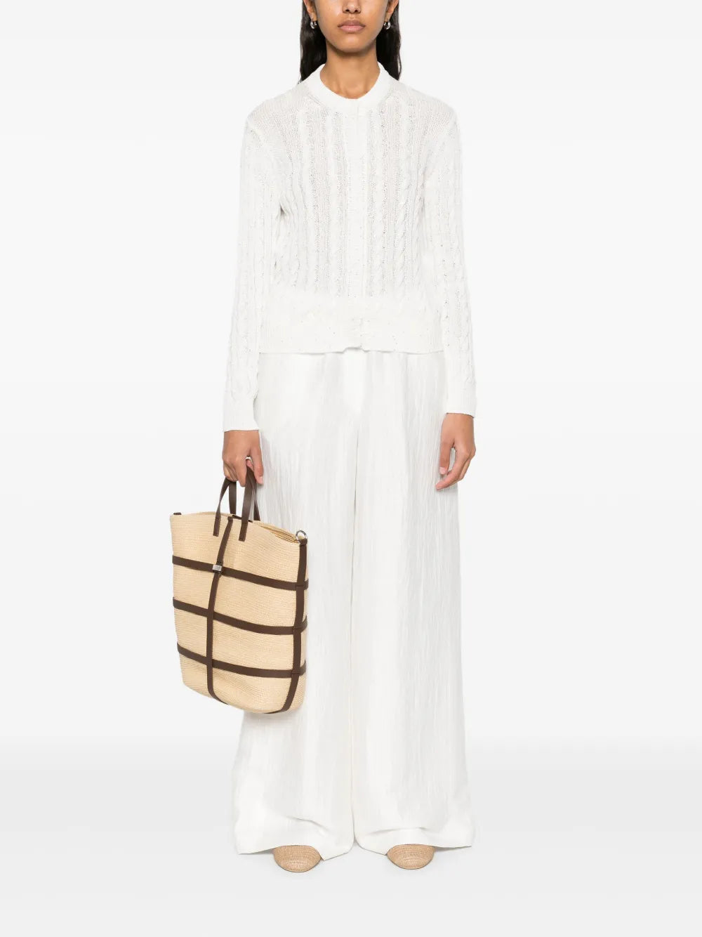 Crinkled Palazzo Pants