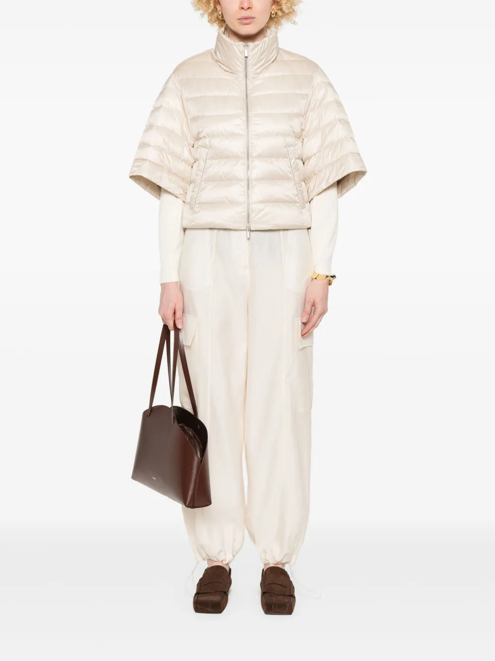 Short-Sleeves Puffer Jacket