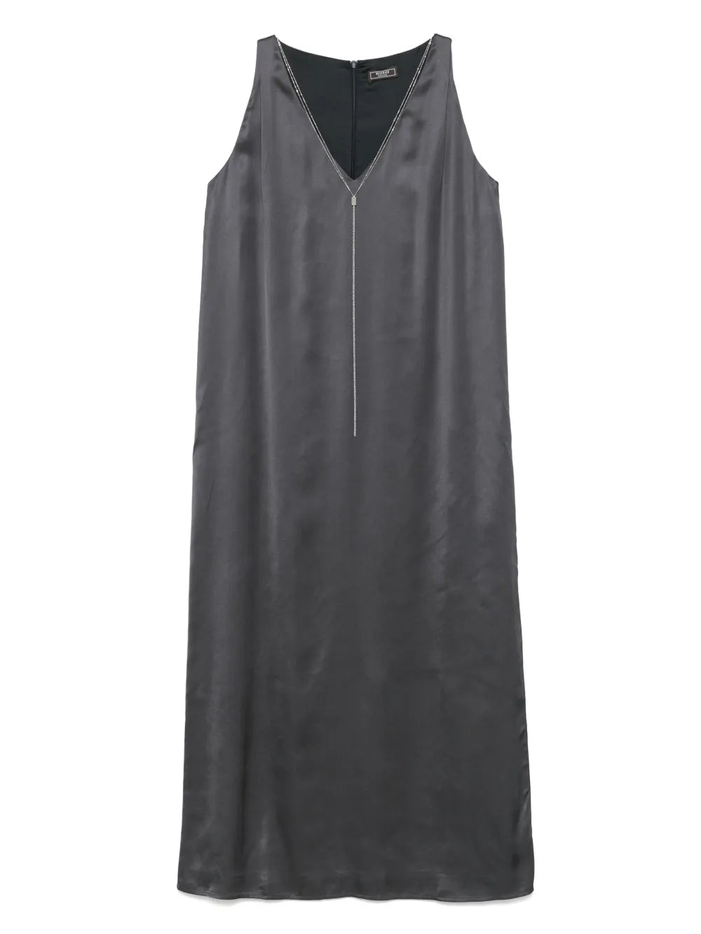 Monili-Chain Detailed Midi Dress