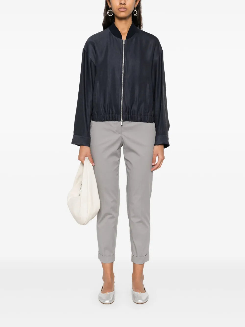 Gabardine Bomber Jacket