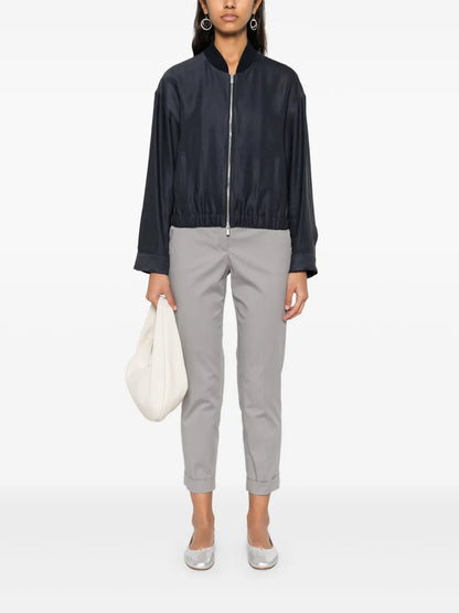 Gabardine Bomber Jacket