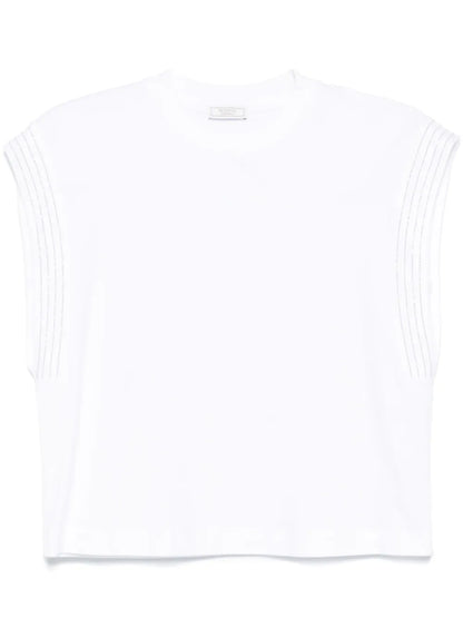 Ball Chain-Detailed T-Shirt