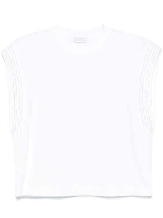 Ball Chain-Detailed T-Shirt