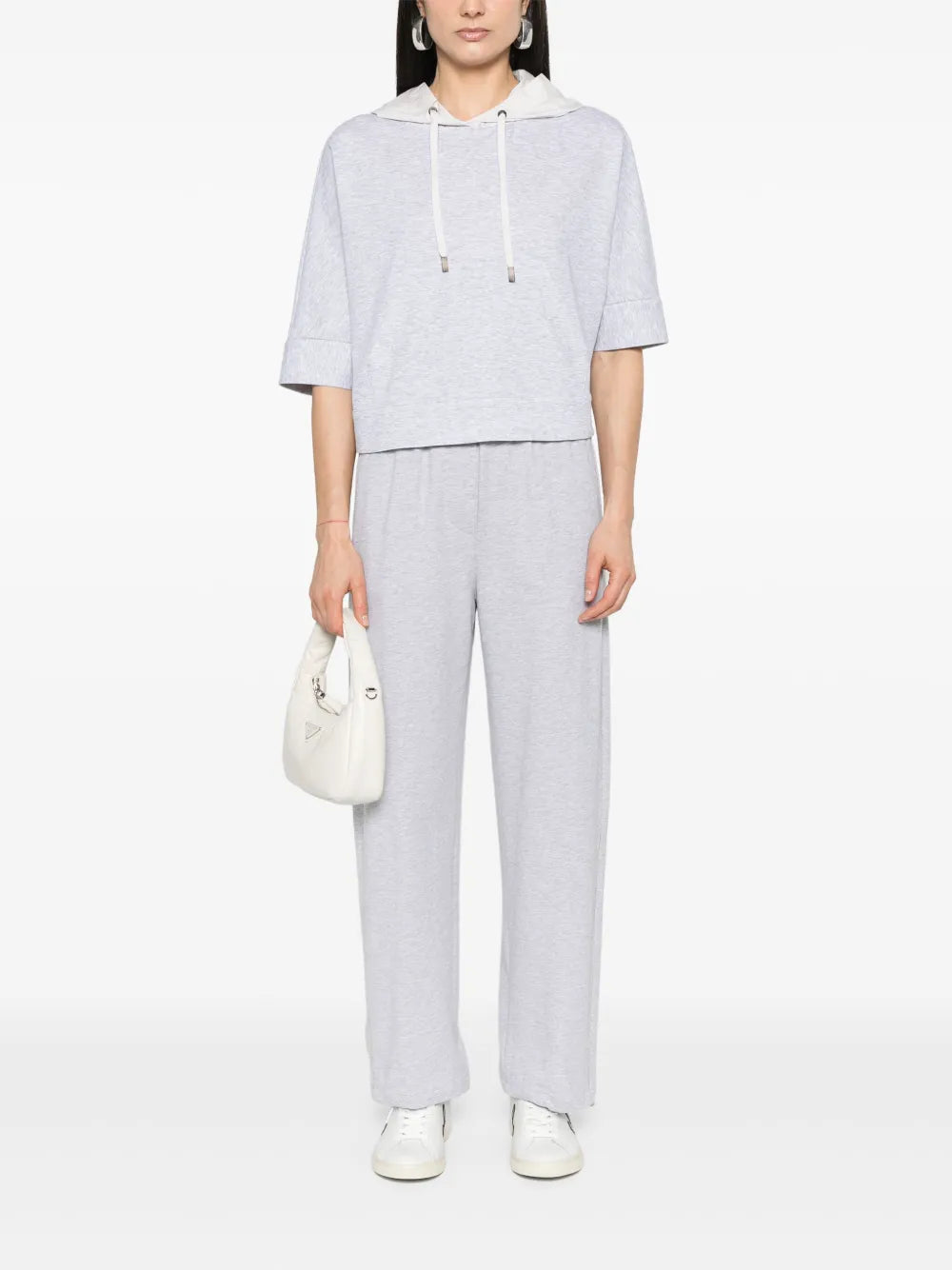 Mélange-Effect Sweatpants