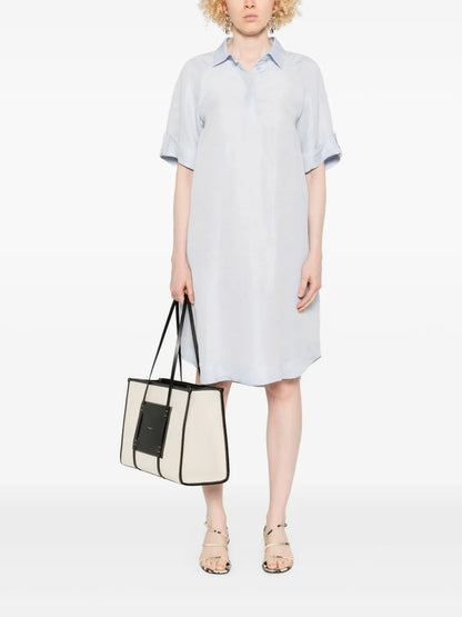 Short-Sleeves Mini Dress
