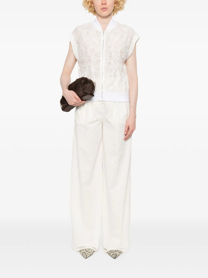 Fil-Coupé Effect Organza Jacket