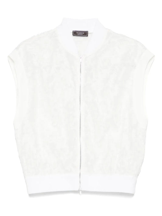 Fil-Coupé Effect Organza Jacket