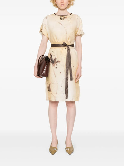 Printed Midi Dress